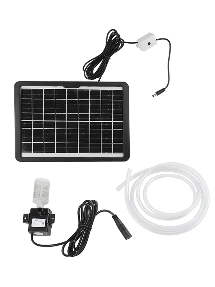 Водные приложения 27*18 см Солнечная панель Компактный погружной водяной насос Очиститель насоса Аквариумный насос Компактный дизайн