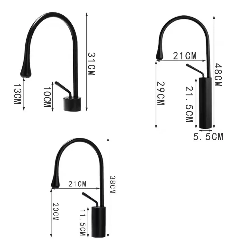 New Basin Faucet Single Lever 360 Rotation Spout Moder Brass Mixer Tap For Kitchen Or Bathroom Basin Water Sink Mixer Gold Brush