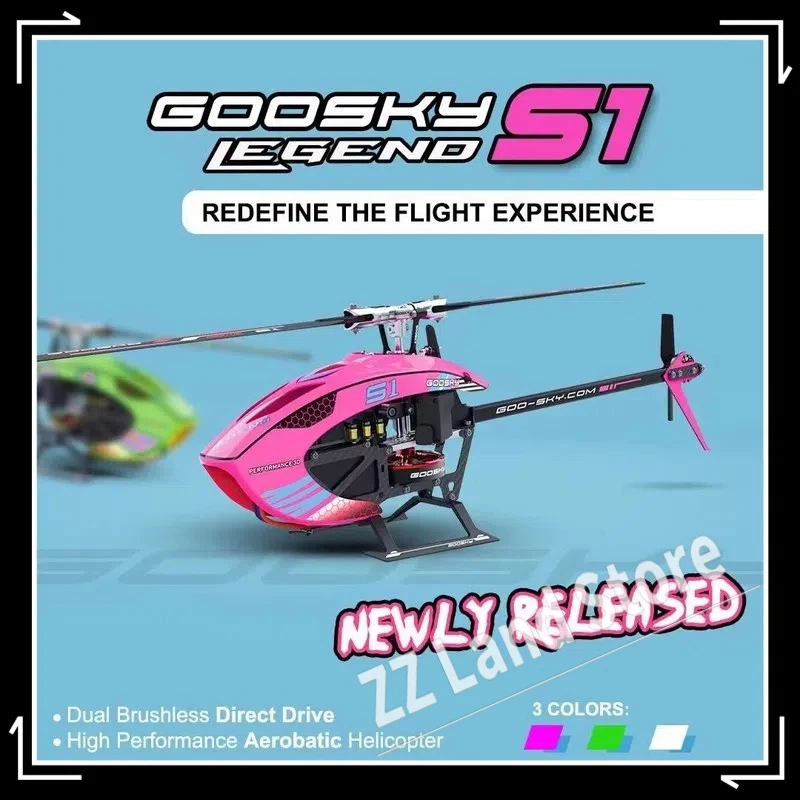 Goosky S1 Helicopter Model 3d Stunt Rc Helicopter Brushless Direct Drive Six Way Entry-Level Model Airplane Boy Adult Toy Gift