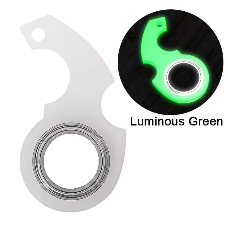 Spinner Stress Toy Keychain, Metal Fidget Ring