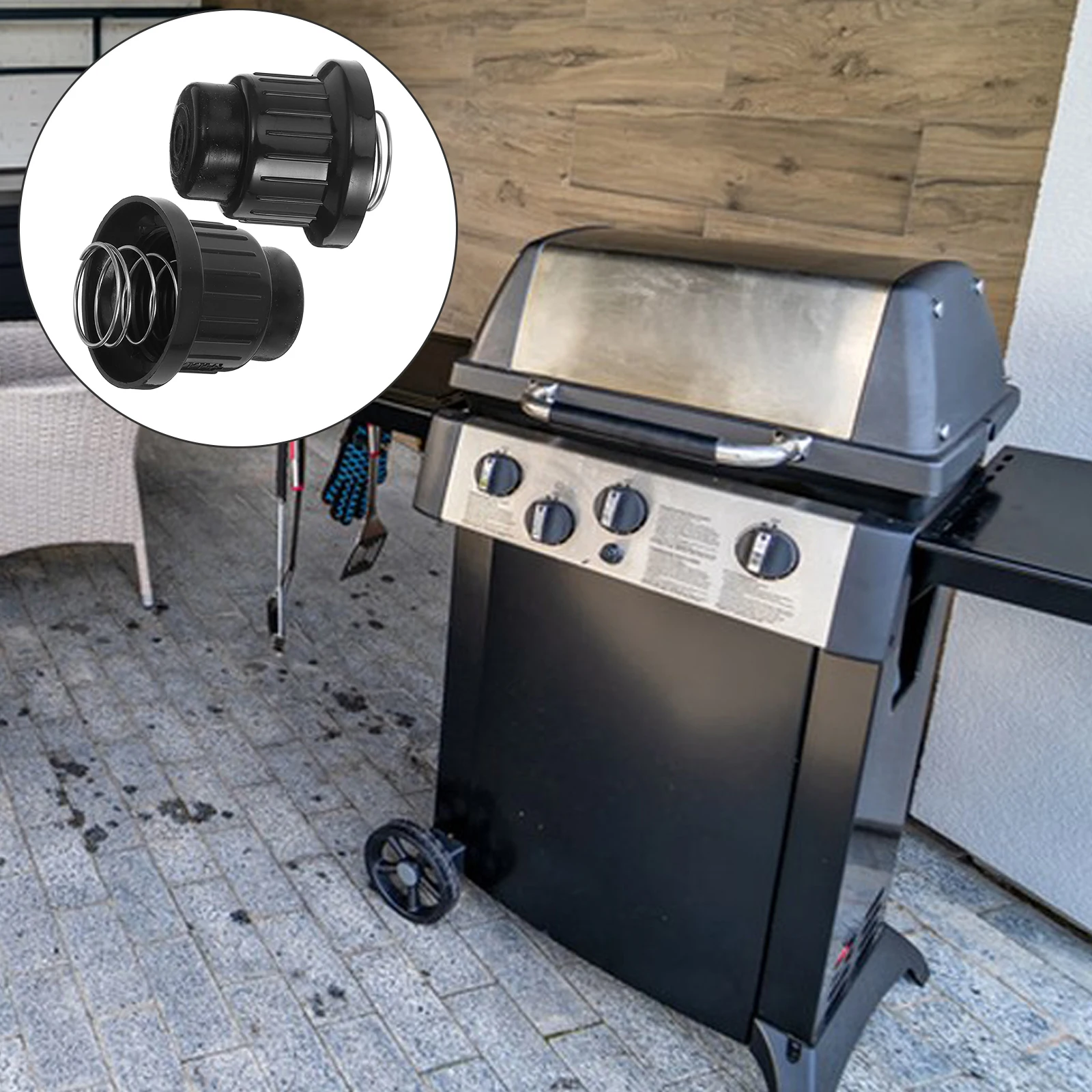 

2 Pcs Ignition Cap Barbecue Stove Igniter Component Bbq Gas Grill Pp Fire Cover Replacement