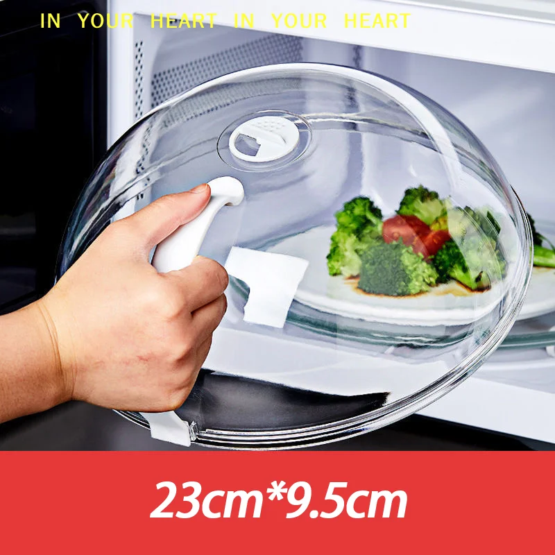 【X】Tapa protectora antisalpicaduras para horno microondas con asa, cubierta reutilizable para calentar alimentos, protección contra salpicaduras en la cocina del hogar