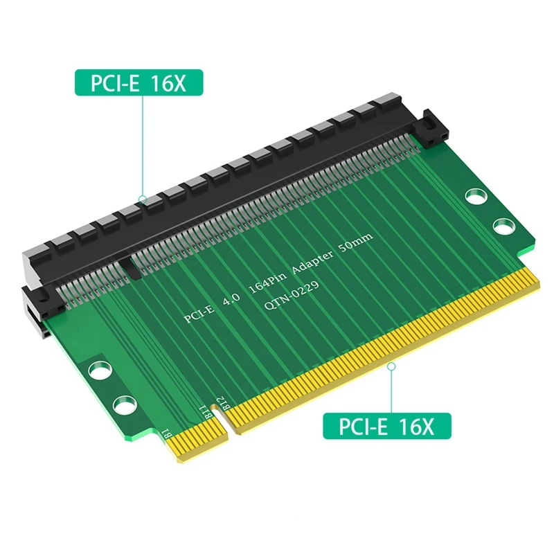 بطاقة PCI-Express 4.0 16X Riser، بطاقة رفع عالية السرعة 180 درجة