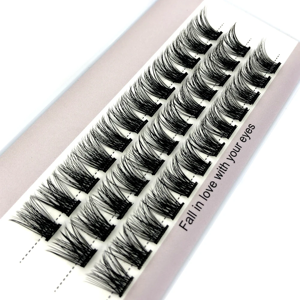 HBZGTLAD Selbstklebendes Wimpernbündel 36 DIY-Verlängerungen Natürlich Aussehende Wimpern Wiederverwendbar – Detail 2