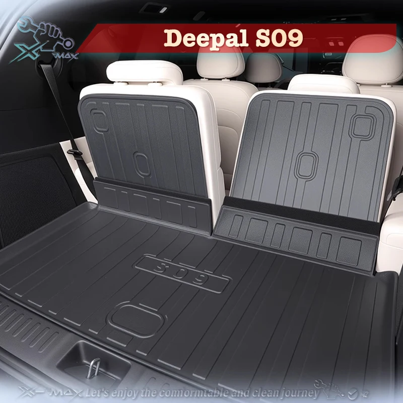 

For Deepal S09 2025 TPE Custom Fit Car Trunk Mat All Season Cargo Mat 3D Shaped Laser Measured Trunk Liner Trunk Protector Mat