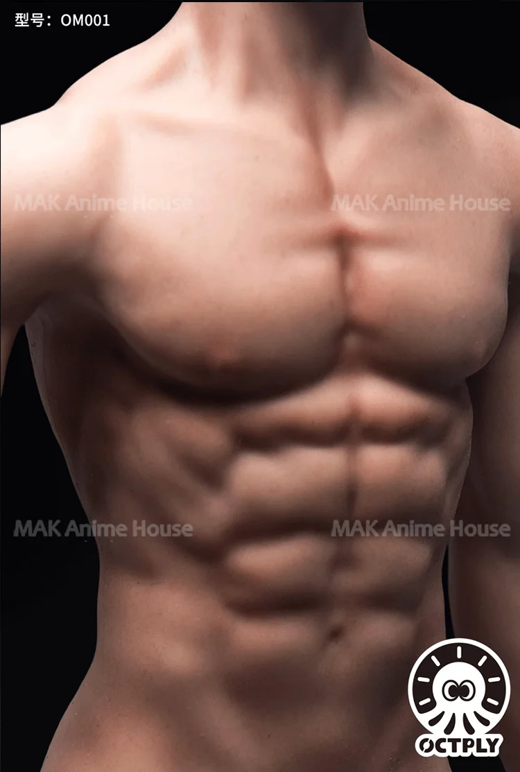 OCTPLY OM001 1/6 Schaal Super Flexibele Naadloze Realistische Spier Lichaam Model 12 "Tarwe Huid Mannelijke Action Figure Soldaat Poppen speelgoed