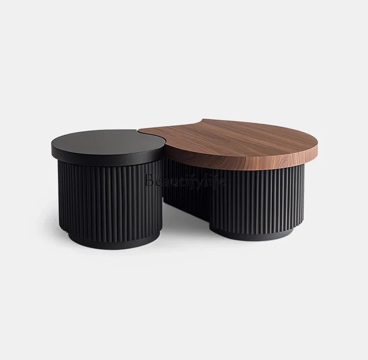 

FG43*Italian minimalist solid wood coffee table high-end small apartment household coffee table