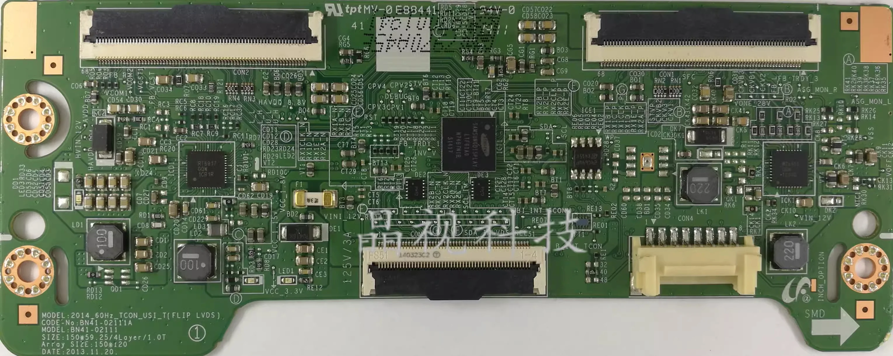 

Original logic board 2014_60HZ-TCON-USI-T BN41-02111A BN41-02111