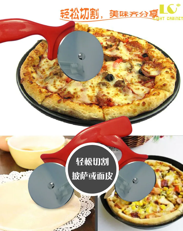 Stainless Steel Pizza Wheel Knife Roller Knife Baking Tools