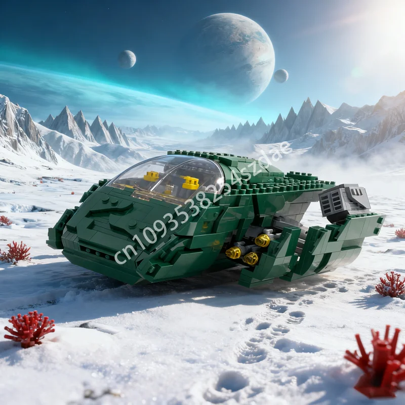 

1265pcs MOC Stargate Atlantis Puddle Jumper Spaceed Model Building Toys Blocks DIY Idea Education Christmas Gift Brick Birthday