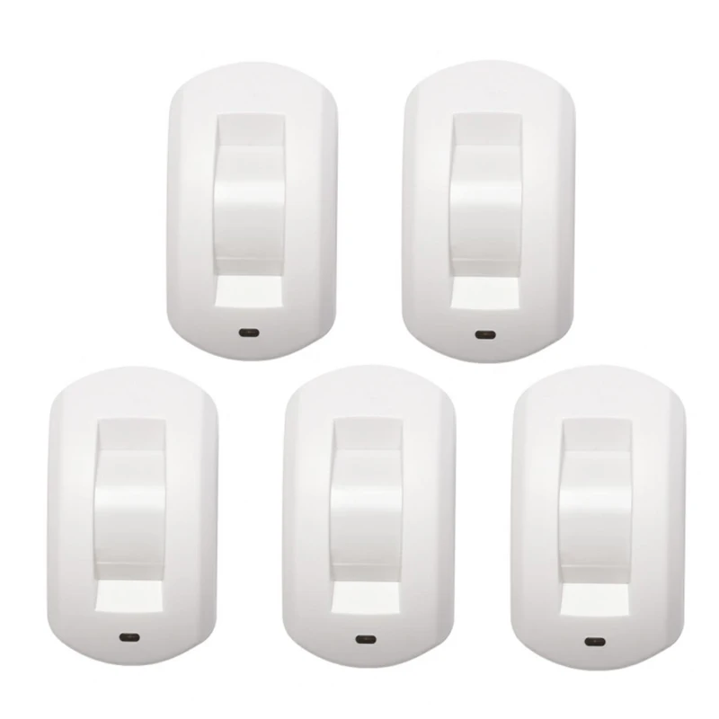 

3/5pc Indoor Mini Wire Curtain PIR Motion Sensor Infrared Detector Narrow Beam Detect for Home Window Door Security Protection
