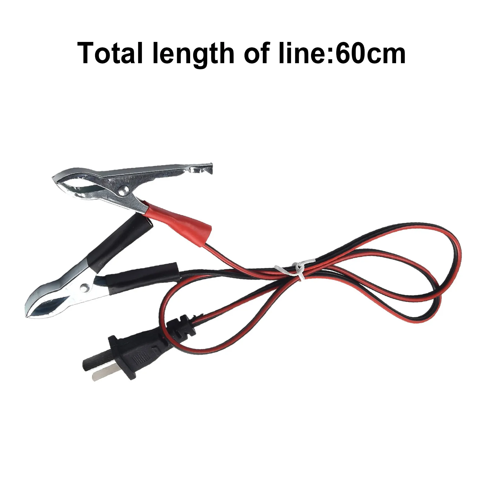 Generator Parts Charging Cable Battery Cable Plastic Metal 1Pcs Engine Tools V Type Battery Charging Cable DC 12V