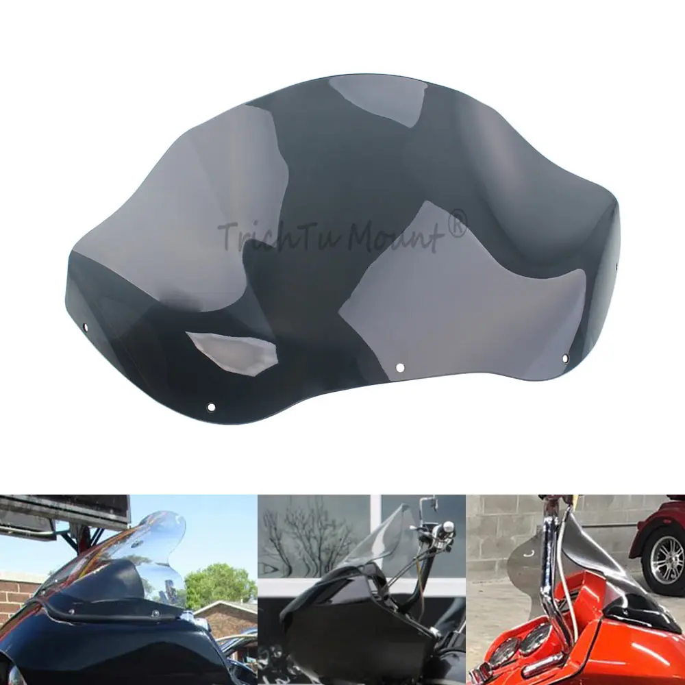 

Ветровое стекло для мотоцикла 12,5 дюймов, ветроотражатель для Harley Touring Road Glide FLTRX FLTR CVO/SE 1998-13