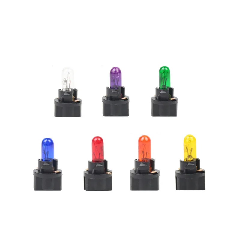 10Pcs T5 SMD LED Car Light Automobiles Light-emitting Diode Instrument Gauge Dashboard Light Bulbs Auto Interior Indicator Lamp