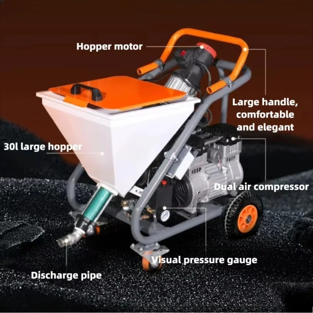 Small Electric Multi-function Spraying Machine For Mortar Putty Waterproof Fireproof Coating Paint Wall Roughing