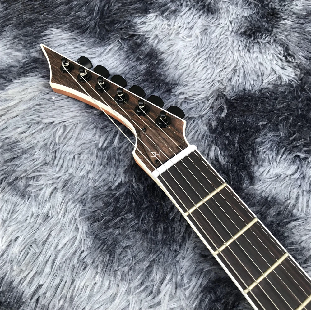 High-quality custom electric guitar sickle head special-shaped head rosewood fingerboard neck double reinforcement