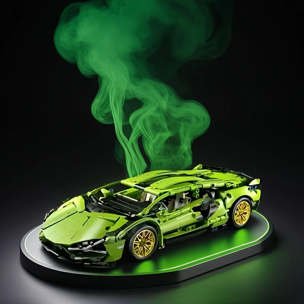 Technical Racing Sport Car 1200PCS Model Building Blocks City Mechanical Speed Vehicle Supercar Brick Puzzle Toys  Adult Gift