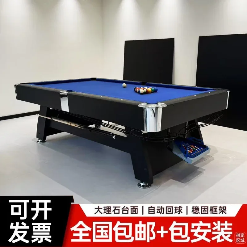 Billiards table Standard black eight marble multi-function billiard table tennis
