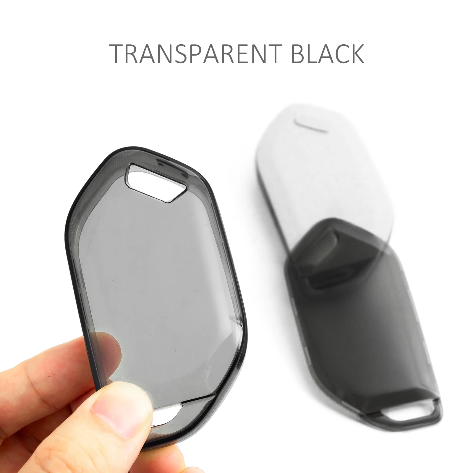 Slim Car Key Fob Case Cover Chain For Kia Sorento EV3 EV5 EV6 EV9 K3 K4 K5 Sportage Telluride Carnival Black Transparent
