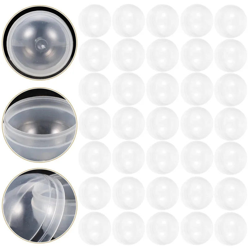 10PCS Plastics Clear Can Open Transparency Plastic Capsule Toy Surprise Ball Egg Twisting Machine Specific Egg Twisting Ball