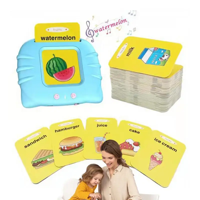 Activities To Help Toddler Talk Portable Toddler Toys Talking Flash Cards Adjustable Learning Toys Card Early Education Device