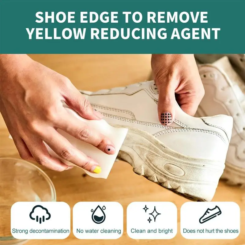 Shoe Whitening Cleanser Deep Cleaning Brightening Remove Yellow Stains Maintenance of Sports Shoe Edge Decontamination Cleaner