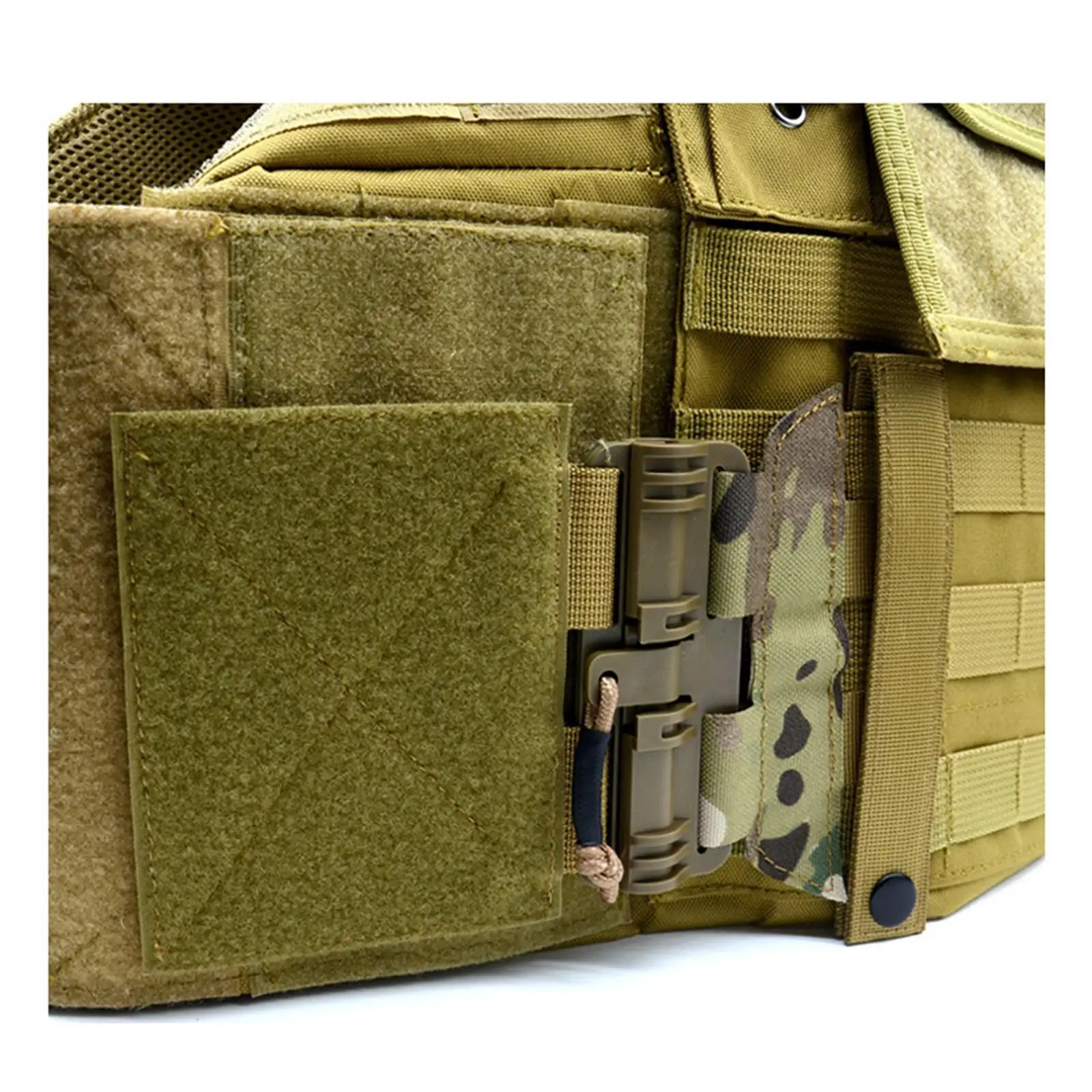 

Quick Release Buckle Set Nylon Vest Cummerbund Adapter Easy Install Panel Clips Rigger Attachment for Vest Accessories