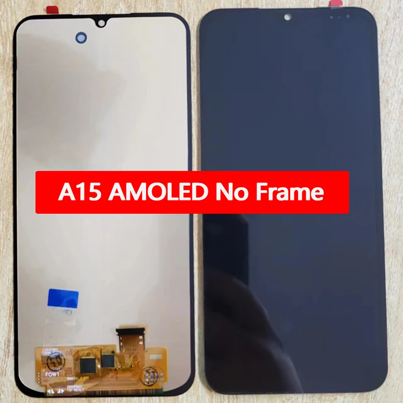 AMOLED A15 LCD do Samsung Galaxy A15 4G/5G Wyświetlacz LCD Ekran dotykowy Digitizer Zamiennik do Samsung A155F A156B LCD