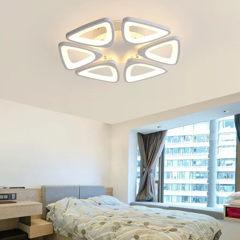 Luces de techo modernas para sala de estar con control remoto, luces de techo LED modernas para dormitorio, luminarias para sala, luces de techo regulables