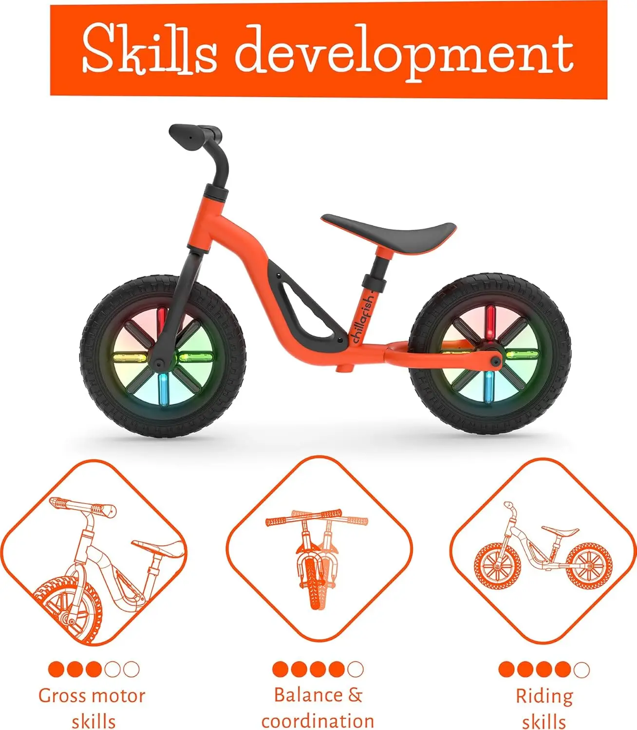 Peuter Loopfiets, Lichtgewicht 10 Inch Fiets Voor Jongens En Meisjes Van 2 Tot 4 Jaar Oud, Verstelbare Stoel, Handgreep En Geen Lekke Band