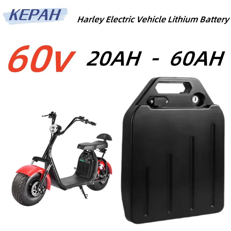 Electric Car Lithium Battery Waterproof 18650 Battery 60V 20AH-60AH  for Two Wheel Foldable Citycoco Electric Scooter Bicycle