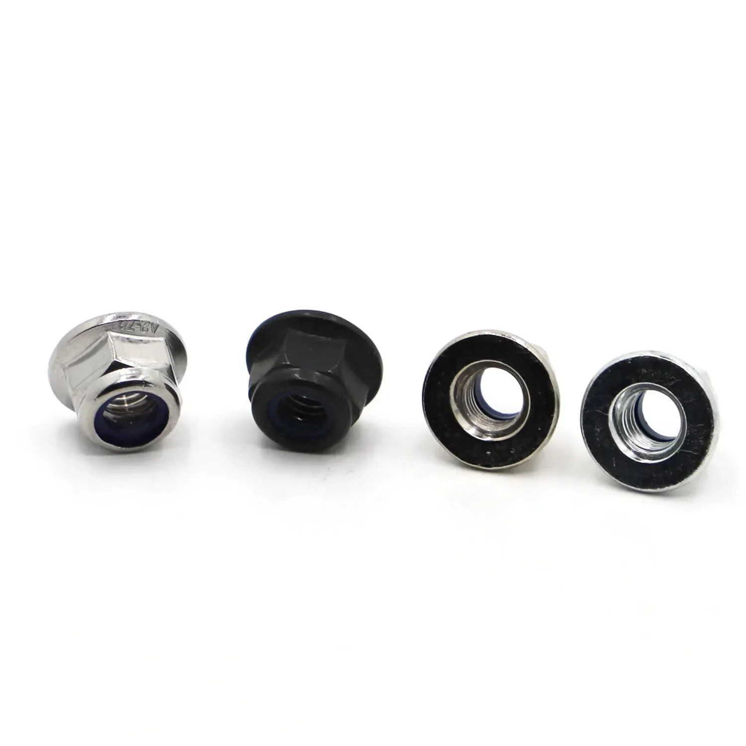 M3 M4 M5 M6 M8 M10 M12 Stainless Steel / Nickel / Galvanized Nylon Lock Flange Nut Insert Lock Nut Self-locking Nylock Locknut