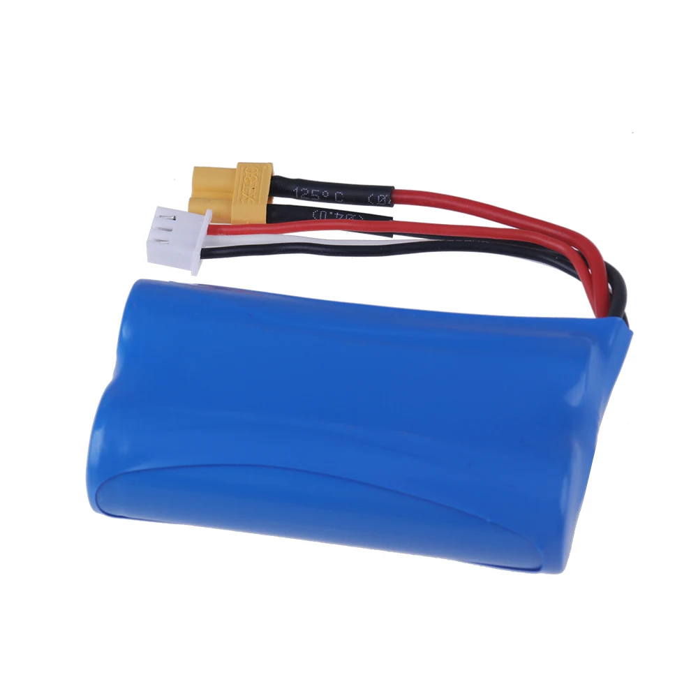 Batería Lipo XT30 de 7,4 V y 3500mAh, accesorio para juguetes de control remoto, para HUINA 580, 1580, 1583, 7,4, 1580 V, 2S, 580550-005, 583, 582