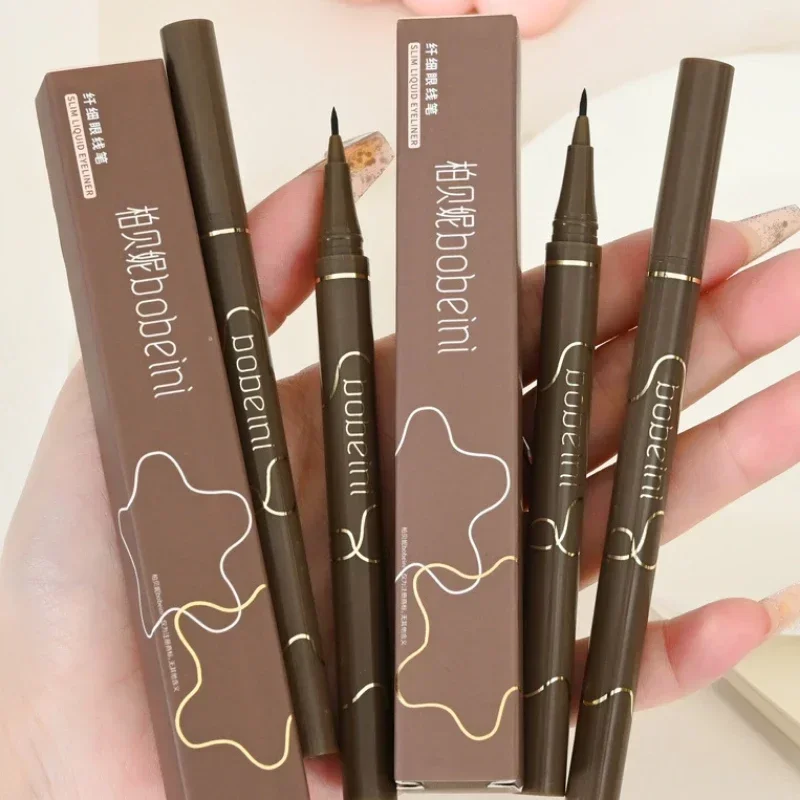Eyeliner Ultrafin pour femmes, 0.05mm, noir, marron, liquide, stylo, imperméable, longue durée, résistant aux taches, outils de maquillage pour les yeux