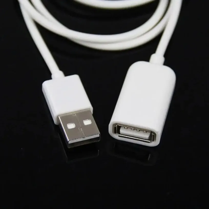 Universally 1M USB Extension Cable Male to Female Extender Cable Extension Cable Data Charging Cable Fast Speed USB 2.0 Extended