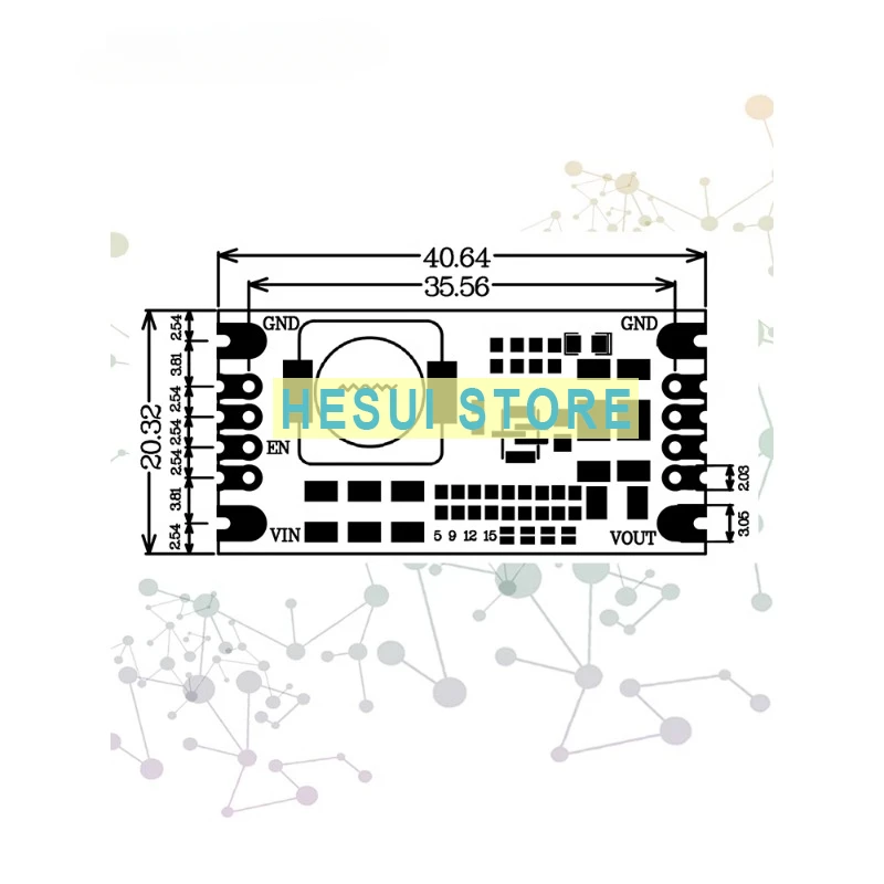 MP3429 Booster module Small size low ripple 21A peak input current