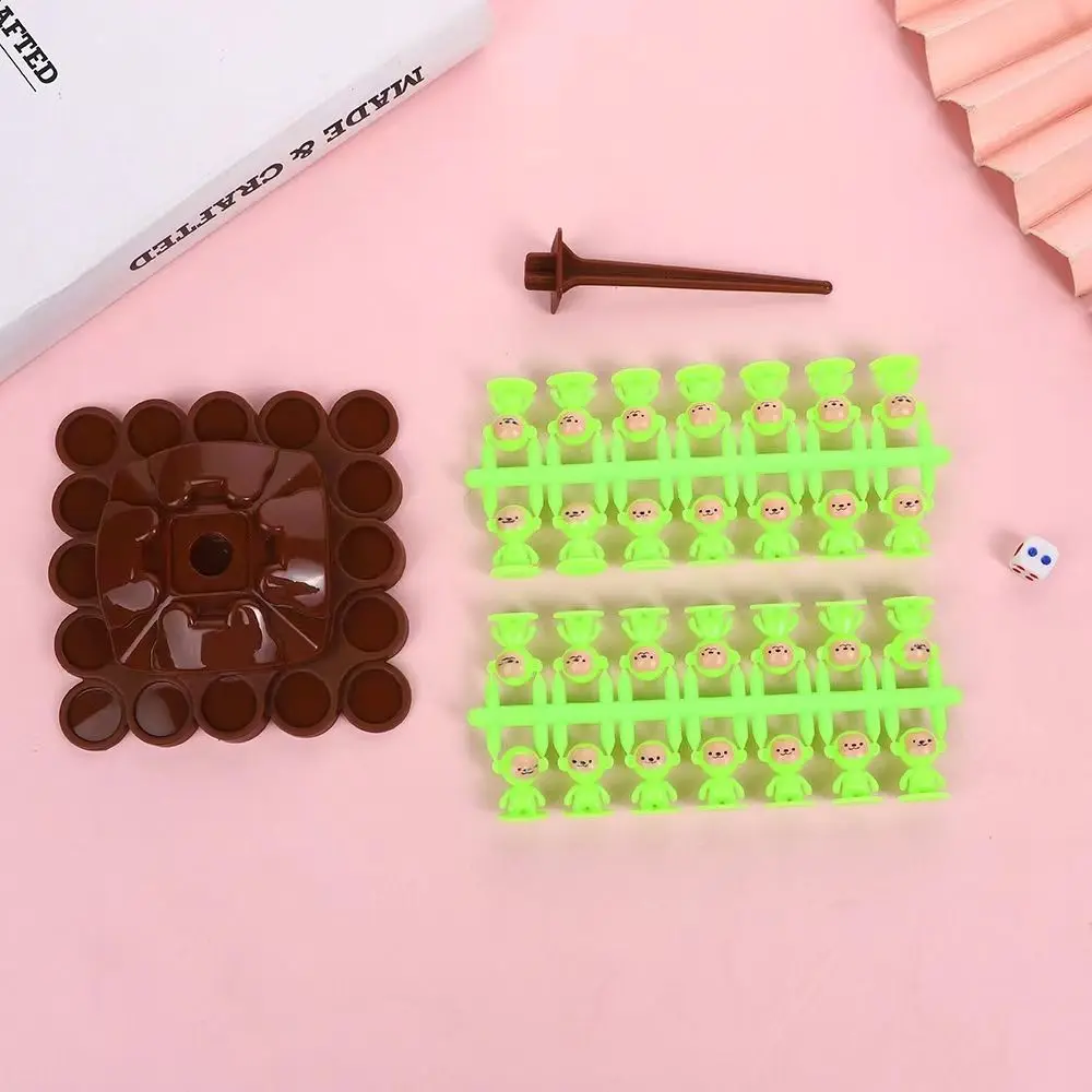 Stackable Mini Monkey Balance Tree Plastic Balancing Montessori Math Desktop Random Color Interaction Tabletop Game Students