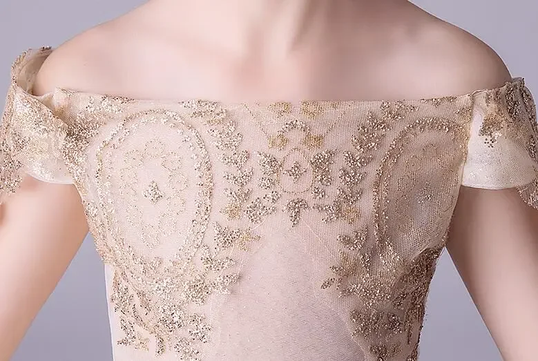 Gouden Tule Pailletten Meisjes Zomerjurk Strapless Bloemenmeisje Jurk Voor Bruiloftsfeest Optocht Prinses Eerste Communie Jurken