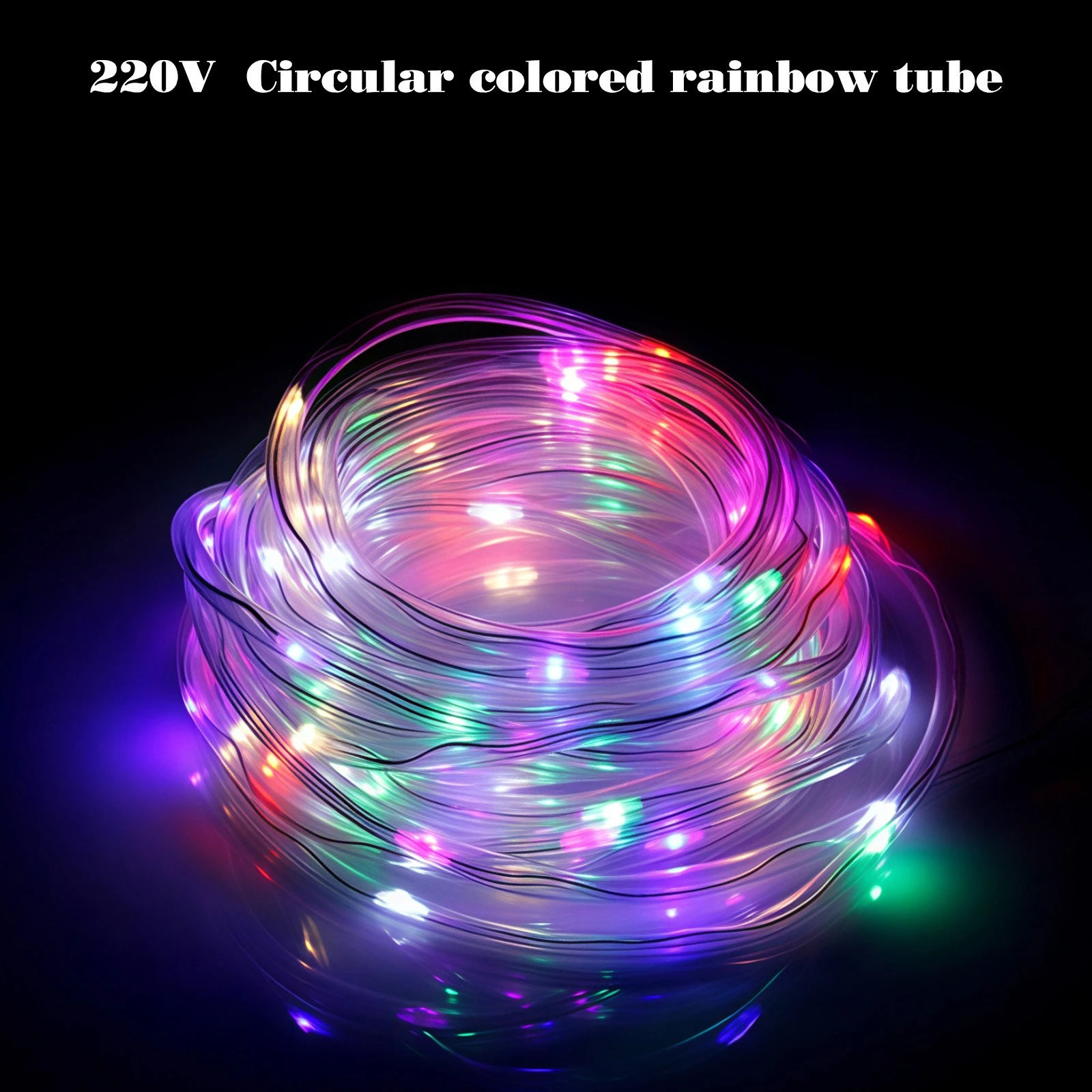 Rainbow LED Light Strip Neon Circular Tube Decorative Lighting for Trees Suitable for Party Decorations
