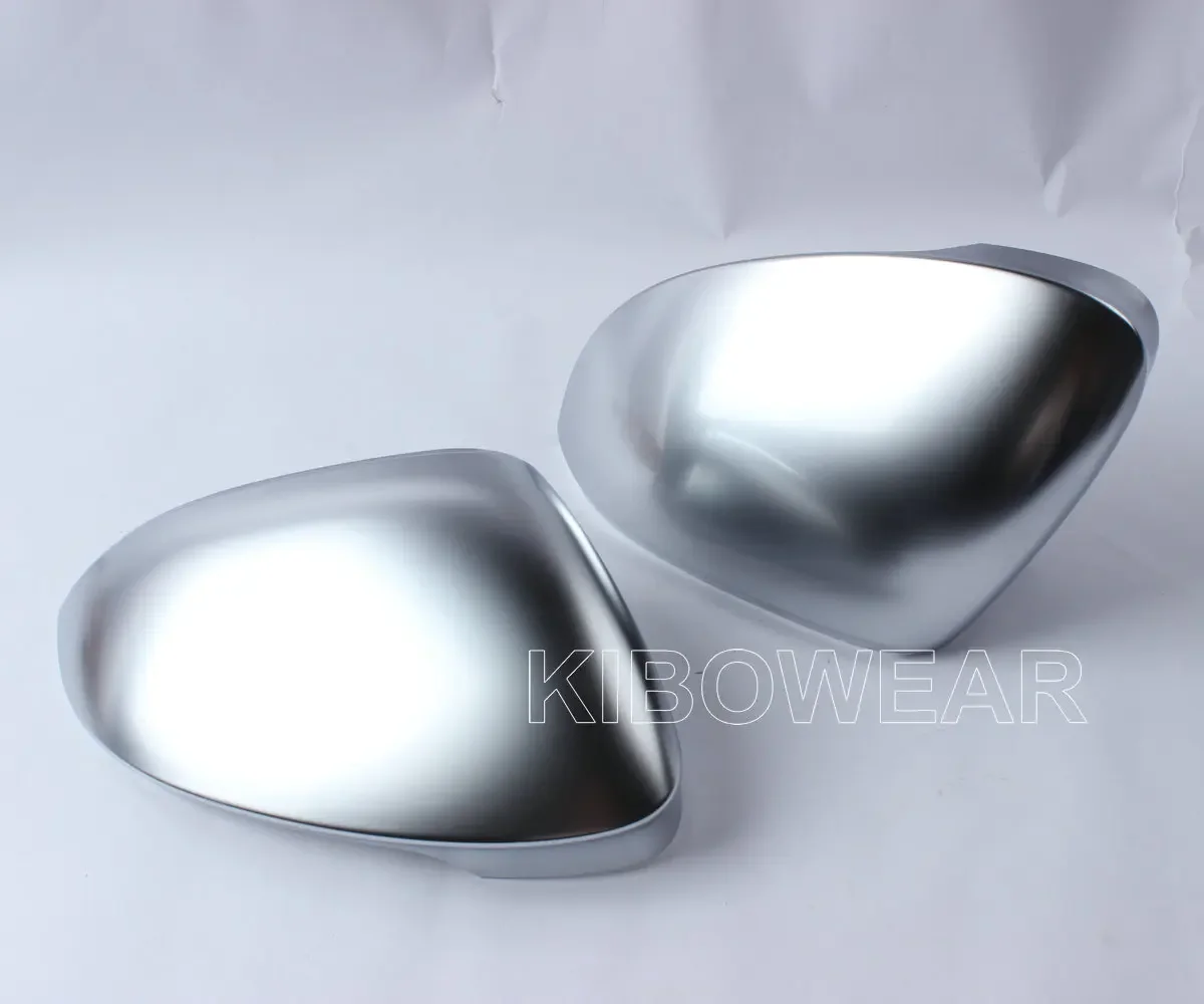 2PCS Matte Chrome Wing Mirror Caps For VW Golf 8 VIII MK8 GTI GTD GTE R Side Mirror Covers Silver 2020 2021 2022 Satin