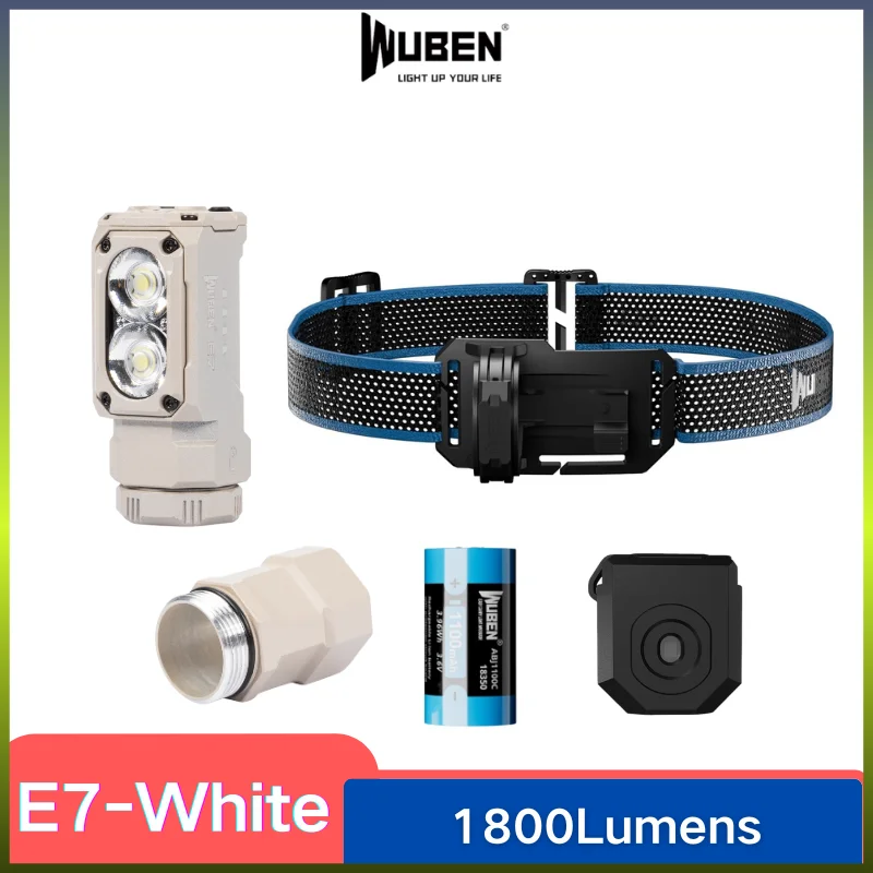 farol e lanterna wuben luz de tocha recarregavel branco frio 1800lumens e7 5000k 01