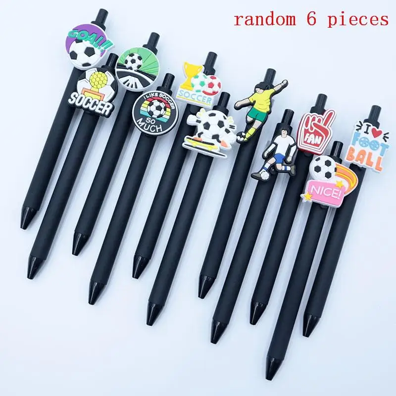 Sports Football Ballpoint Pen 6 12Pcs Set School Office Desktop Accessories Smooth Writing Gift for Kids Classroom Study