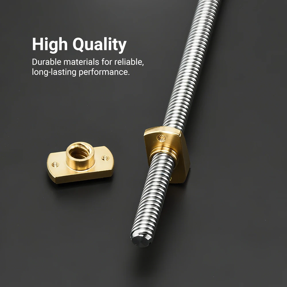 T8 Lead Screw OD 8mm Lead Pitch 2mm 365mm Lead Screw With Brass Nut Ender 3 V2/ V2 Neo/Ender 3 Pro/Ender 3/Ender 3 Neo/Voxelab