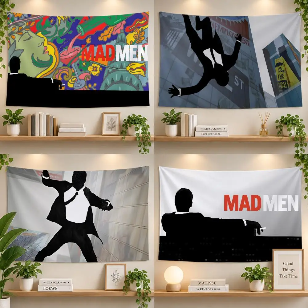TV Mad Men Vintage Office Flags Personalized Banner Flag Room Dorm Camping Picnic Garage Bar Outdoor Wall Decor