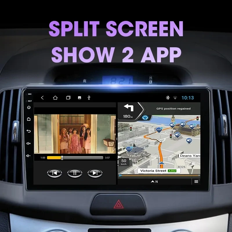 Автомагнитола 2DIN, Android 13, мультимедийный плеер, GPS-навигация, стерео, Carplay, Bluetooth, Авторадио для Hyundai Elantra 4 2006-2012