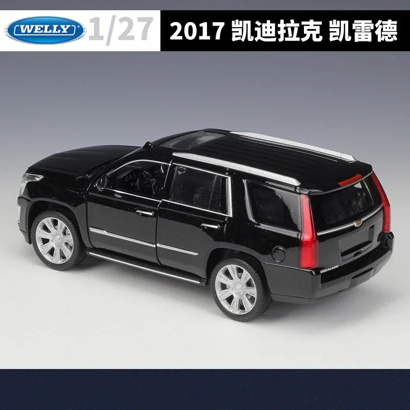 WELLY 1:27 2017 CADILLAC Escalade Simulation Alloy Car Model  - Suitable for Children\'s Toys and Collections