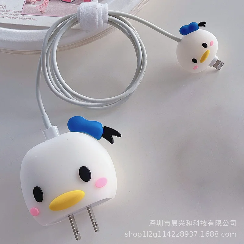 Miniso Hello Kitty Fast Charging Head Protective Cover Charger Decoration Kuromi Melody Cinnamoroll Children Women Accessories