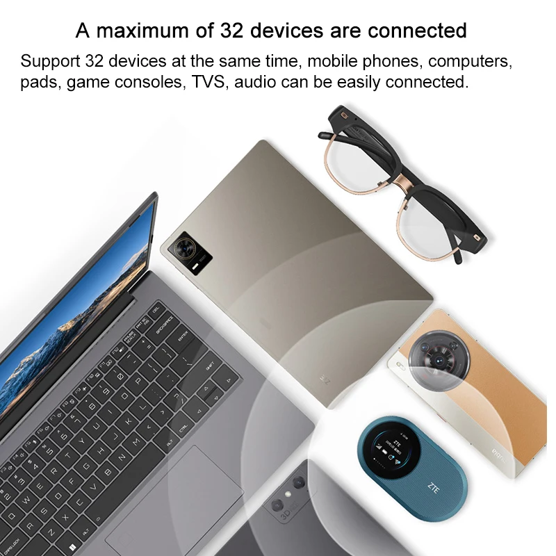 ZTE U10S Pro 4G LTE Router 229Mbps sbloccato Mobile WiFi Mini Outdoor Modem Hotspot Pocket con Slot per Sim Card batteria 3000mAh
