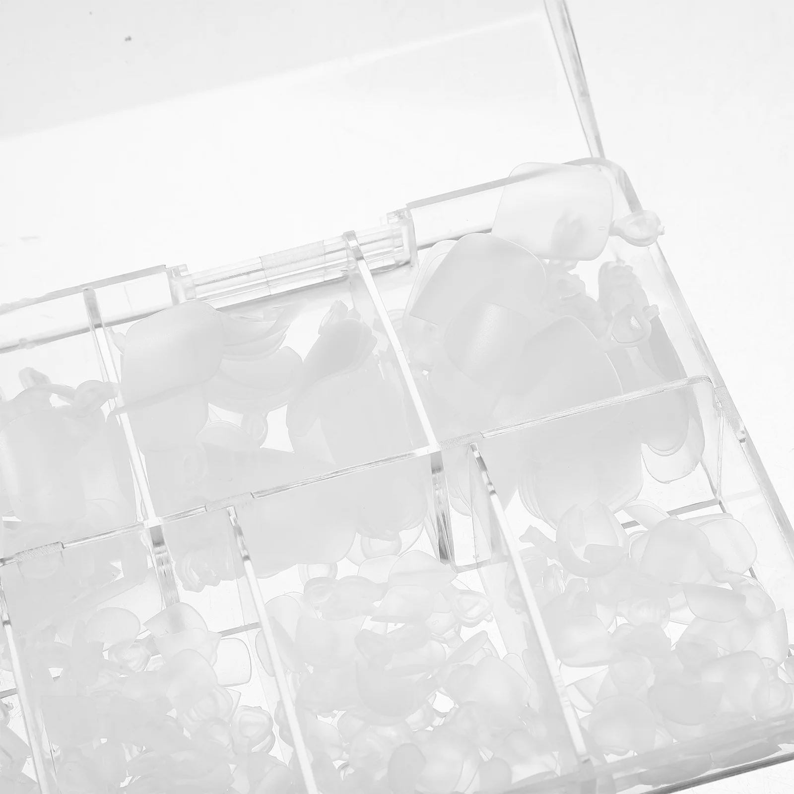 

504Pcs Clear Fake Toenail Tips Full Cover Toe Nail Tips Women DIY Nails Toenail Art Accessories