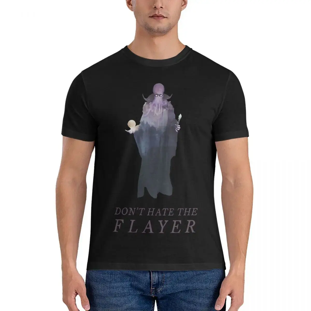 

Men's T-Shirt Art Funny Pure Cotton Tees Short Sleeve Dnd Mind Flayer T Shirts R